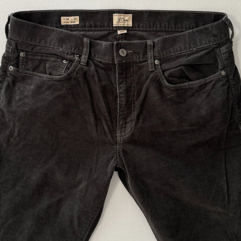 J Crew Men's 484 Slim Corduroy Pant 34x32 NEW!